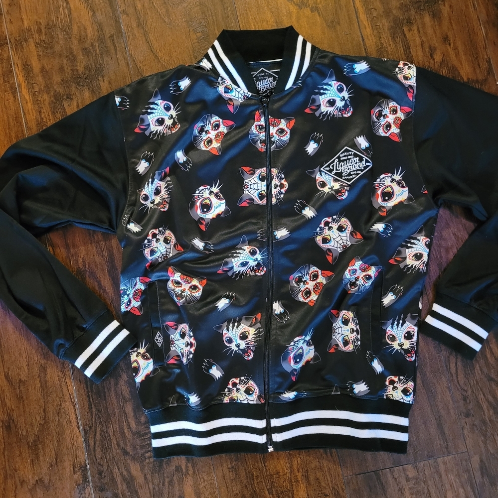 Liquorbrand brand new with tags alley cats baseball jacket